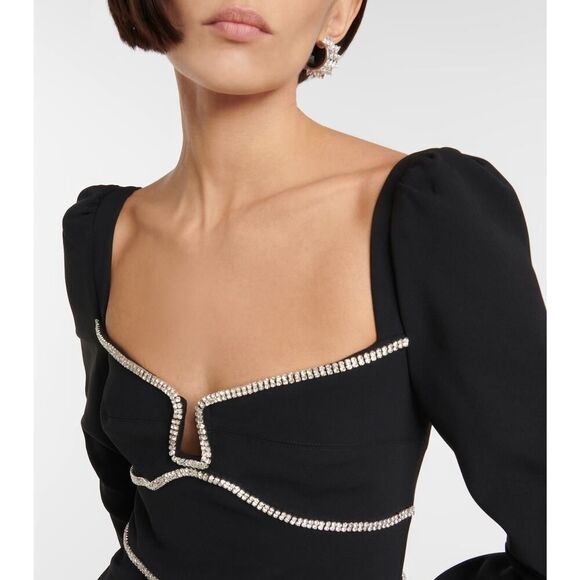 Self-Portrait Black Mini Dress - Picture 6 of 11